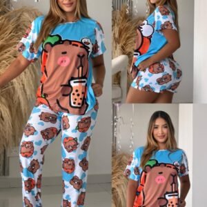 PIJAMA PANTALON TRIO OVERSIZE