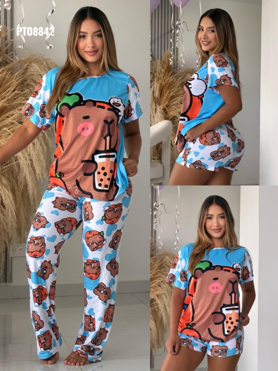PIJAMA PANTALON TRIO OVERSIZE